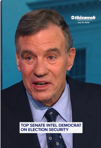 Sen. Mark Warner Argues Against Voter ID — Then Gets Corrected on His Own State's Policy on Live TV